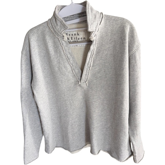 Frank & Eileen Tops - Frank & Eileen NWOT Patrick Fleece Gray Melange Size XS